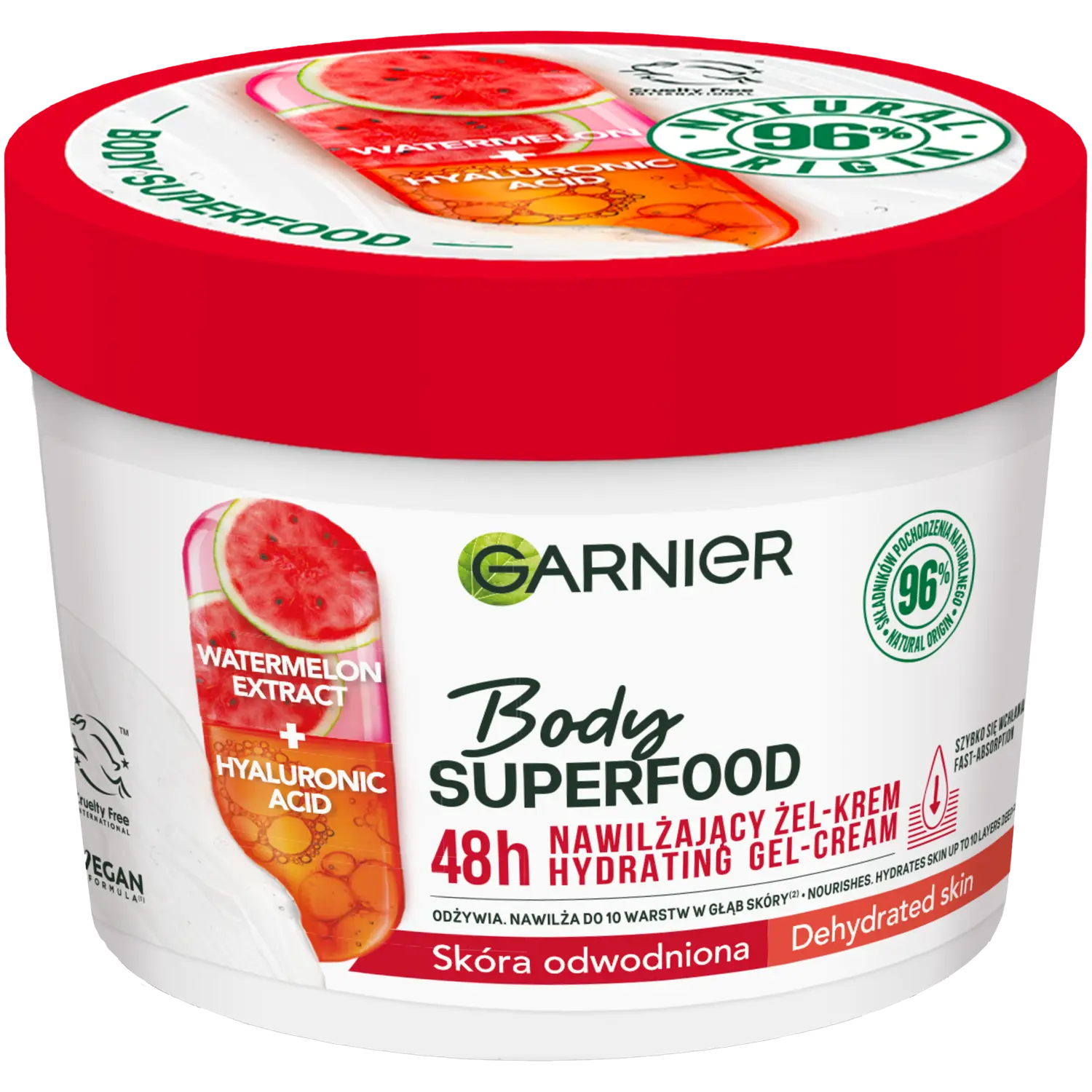 

Garnier Body Superfood увлажняющий гель-крем для тела с арбузом, 380 мл