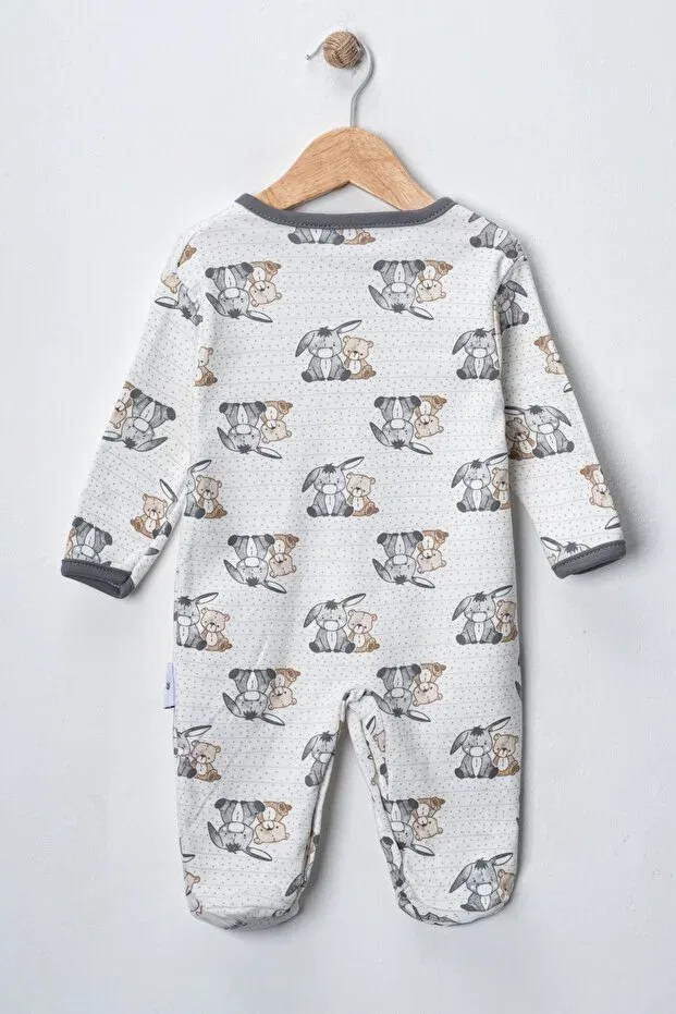 Детский комплект боди-комбинезонов с принтом Defne Lina Baby, Multicolor — фото 3