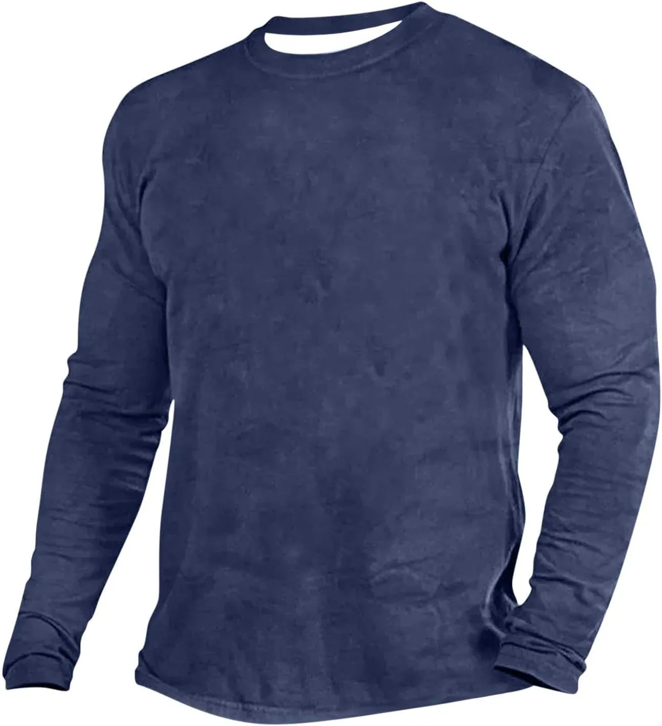 

Футболка Hlysgo мужская с длинным рукавом и круглым вырезом, Slim Fit