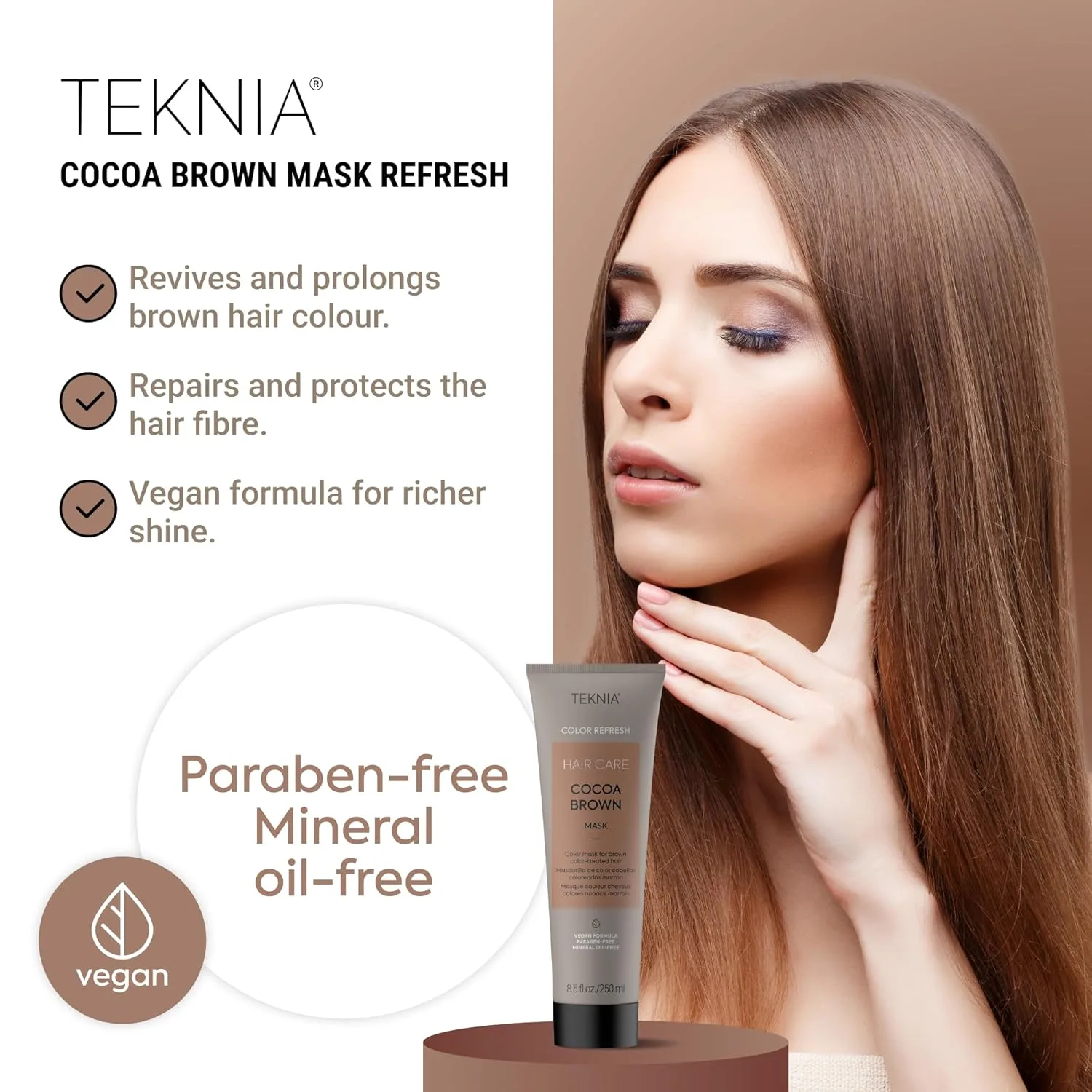 Маска для волос LAKMÉ Teknia Color Refresh, маска для окрашивания волос., Cocoa Brown — фото 2