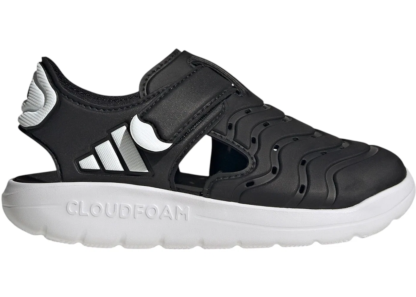 Детские сандалии с закрытым носком Adidas Water Sandal 2, Core Black/Cloud White/Core Black