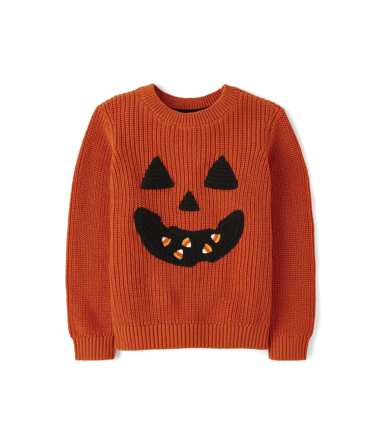 Вышитый пуловер (для малышей/детей младшего возраста) Gymboree, Orange Spice Pumpkin Face