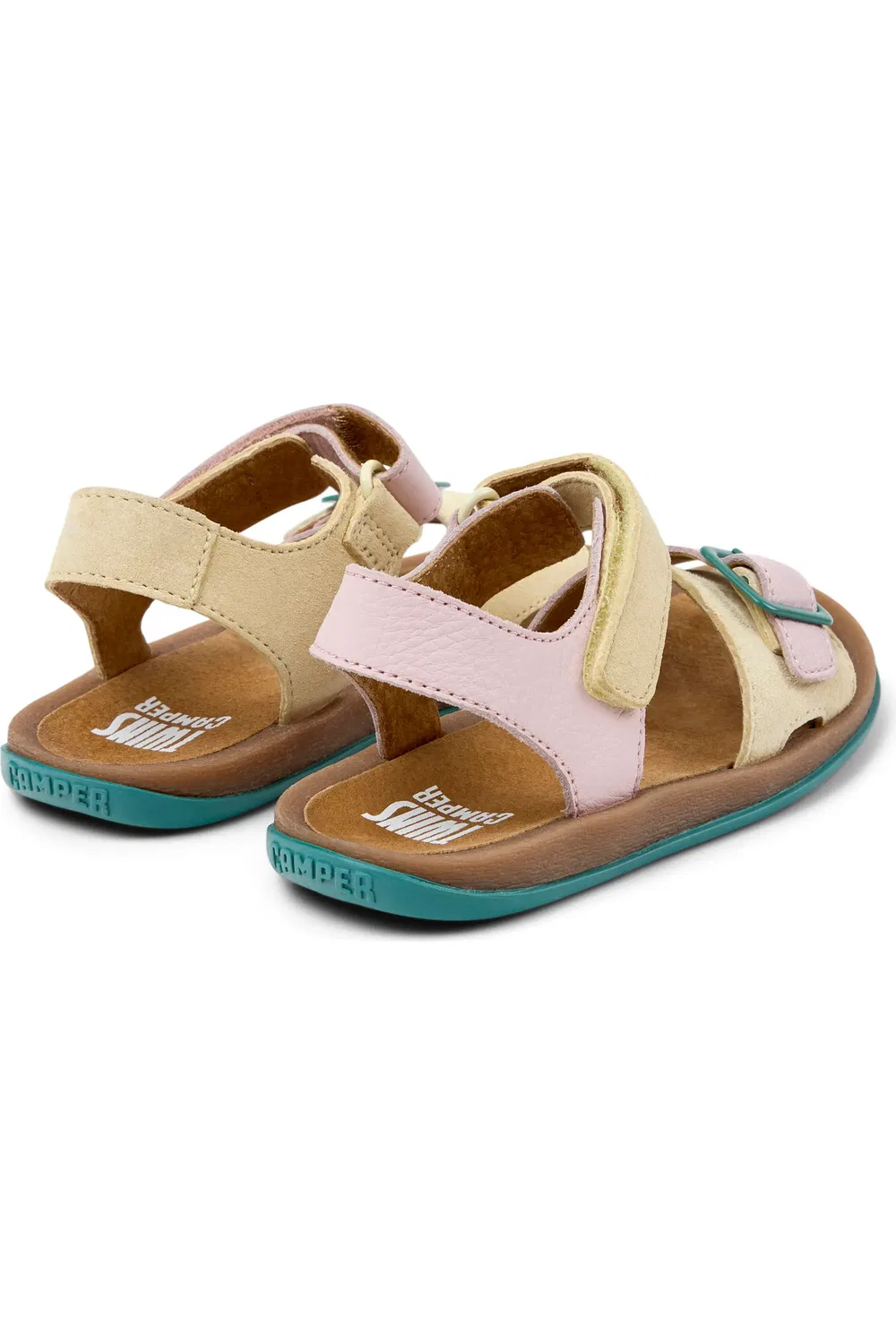 Сандалии детские Camper Bicho Twins Mismatch, эргономичная подошва, Yellow Multi