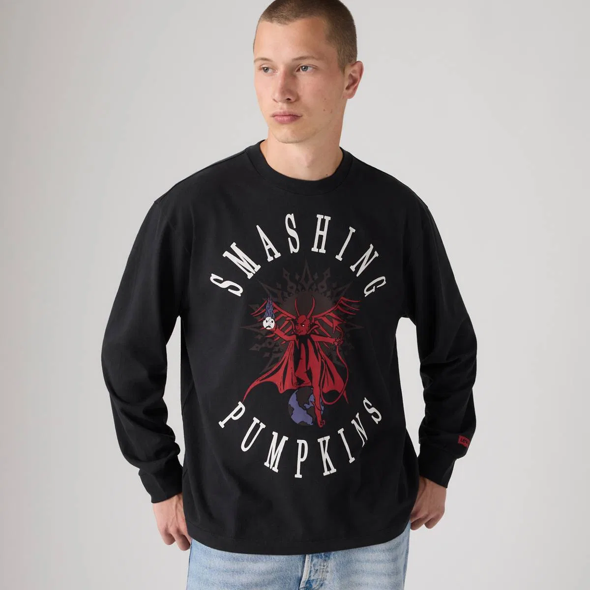 Футболка с длинным рукавом Levi'S x The Smashing Pumpkins, Mission To Mars - Black