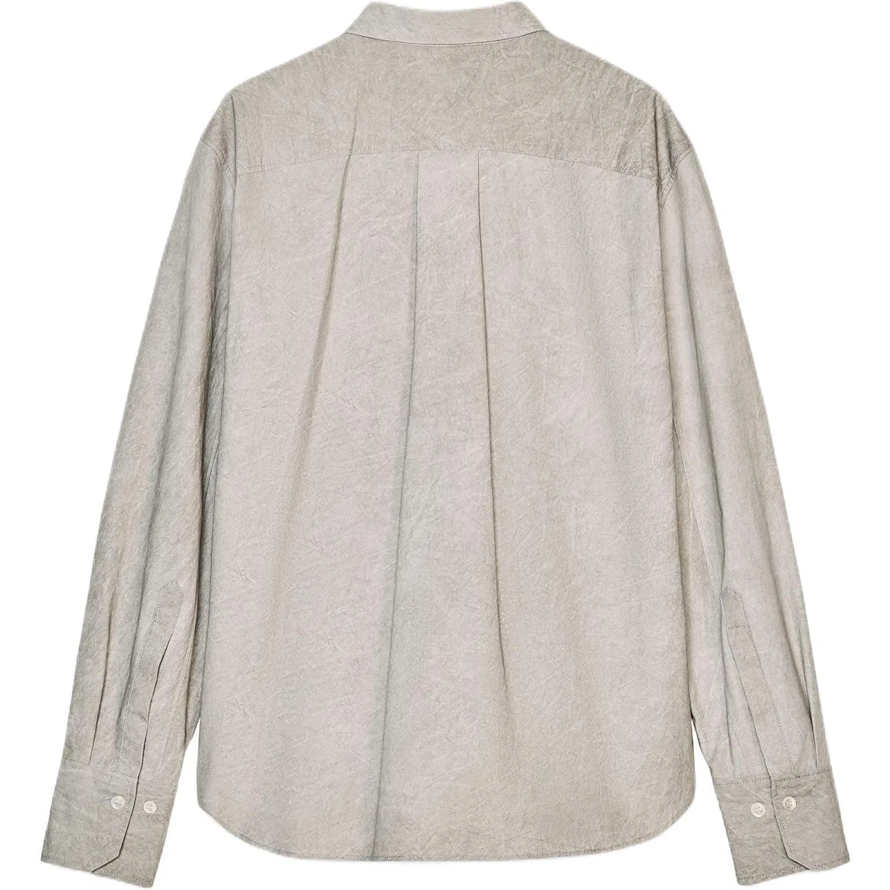 ZARA Женская рубашка с отложным воротником ZW Shirts White/Gray — фото 3