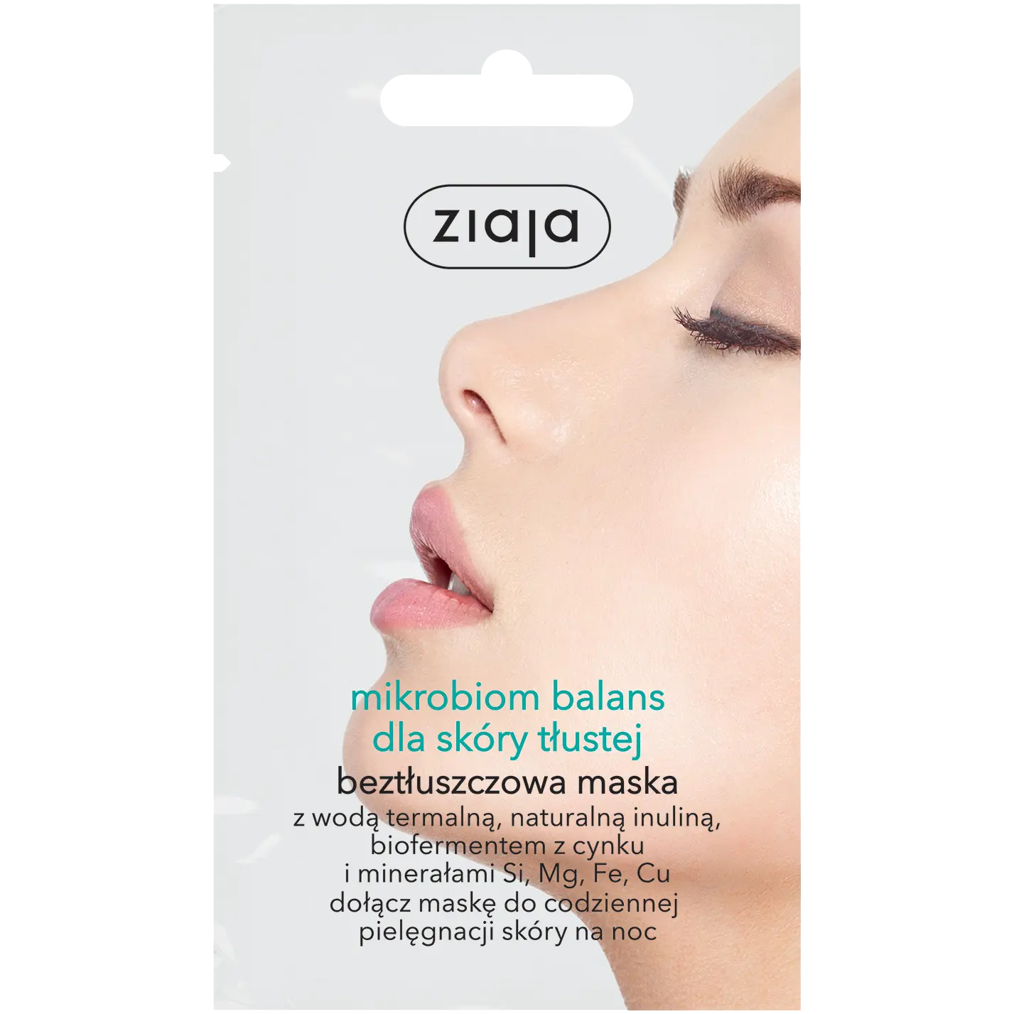 

Ziaja Mikrobiom Кремовая маска для лица для жирной кожи, 7 мл