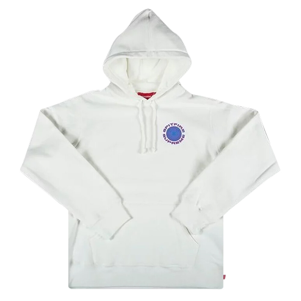 

Толстовка Supreme x Spitfire Hooded Sweatshirt 'White', белый