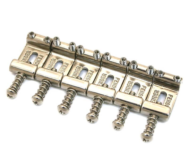 

007-5123-049 Оригинальные седла Fender '08-up American Standard Stratocaster/Strat 007-5123-049 Genuine Fender Saddles '08-up American Standard Stratocaster/Strat