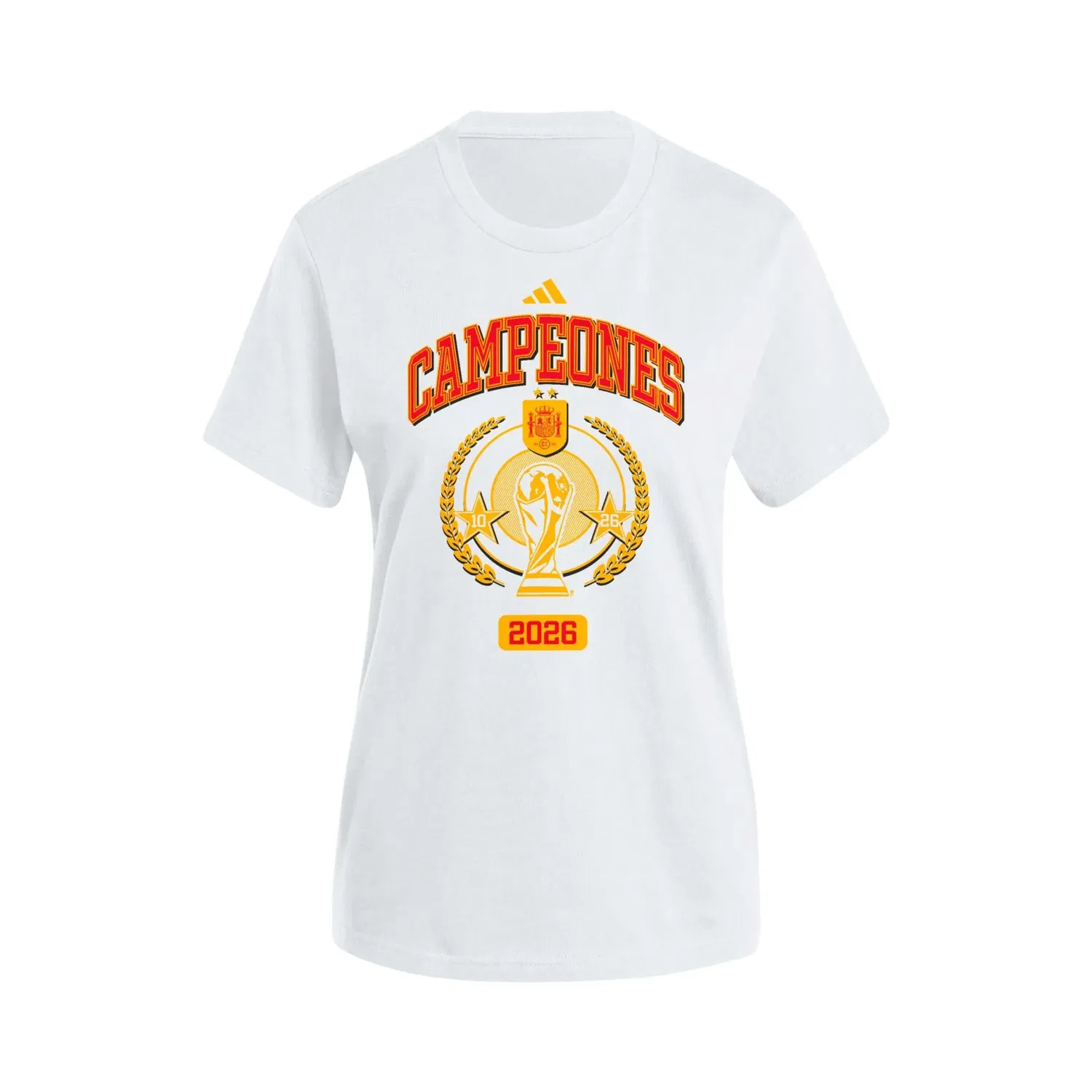 Футболка Adidas Spain 2026 Campeones, белый