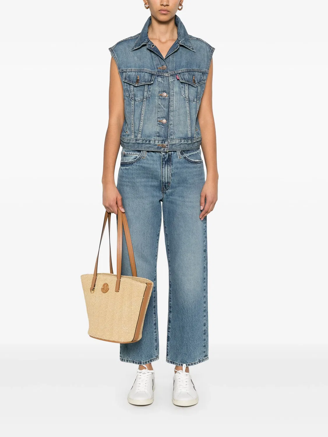 Джинсовый жилет синего цвета Levi's, синий — фото 4