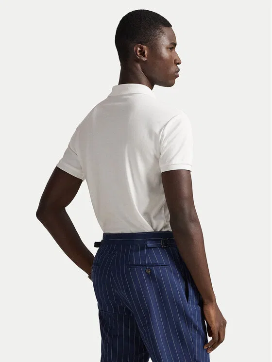 Поло slim fit Polo Ralph Lauren, белый — фото 3