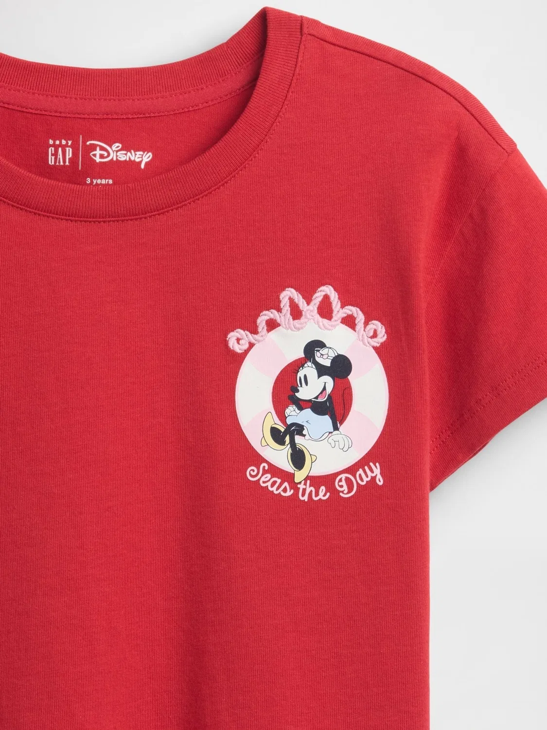 Футболка с принтом Minnie Mouse Gap, красный — фото 4