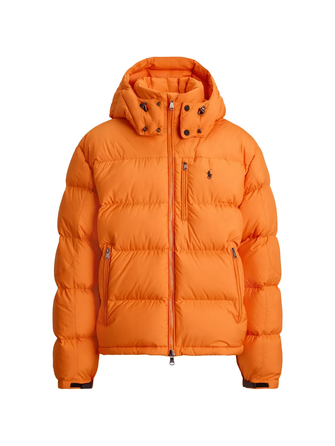 Стеганая куртка с капюшоном оранжевая Polo Ralph Lauren, оранжевый