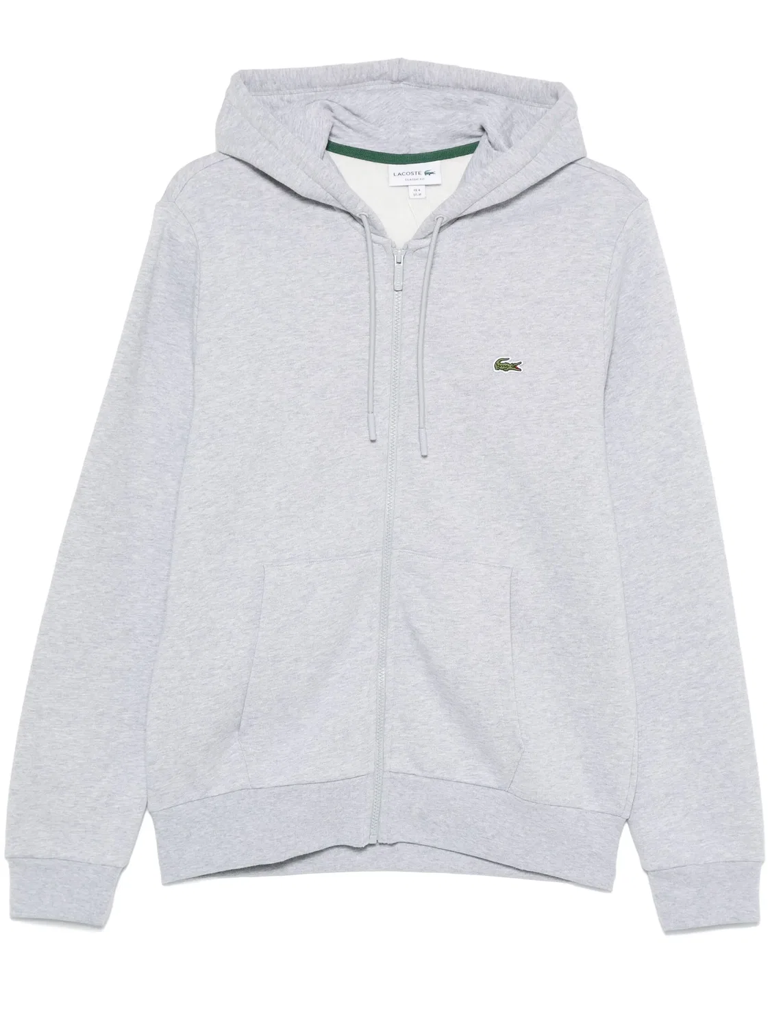 Худи с логотипом Lacoste, серый