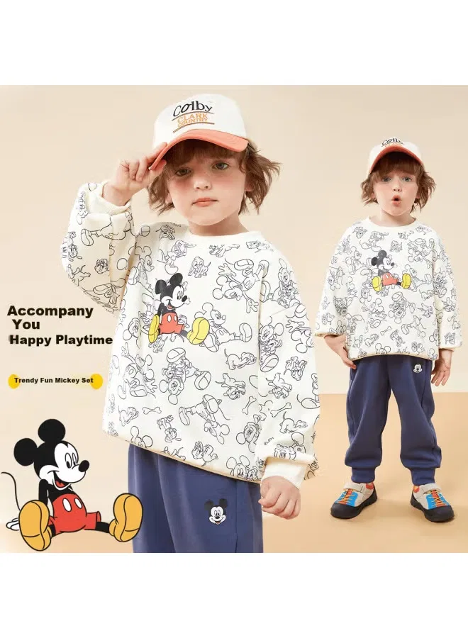 Комплект свитшотов с принтом Mickey Mouse Disney, белый