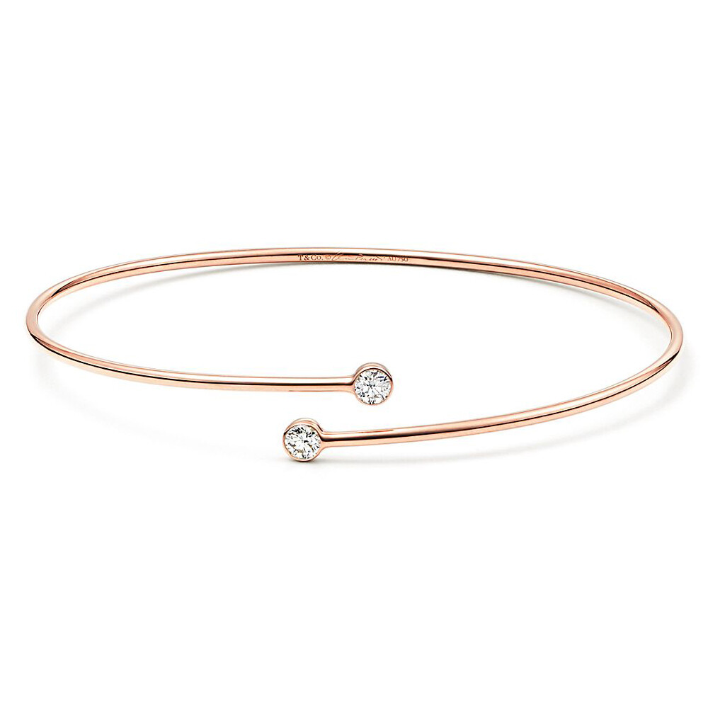 

Браслет Tiffany & Co. Elsa Peretti Diamond Hoop Single-row, розовое золото