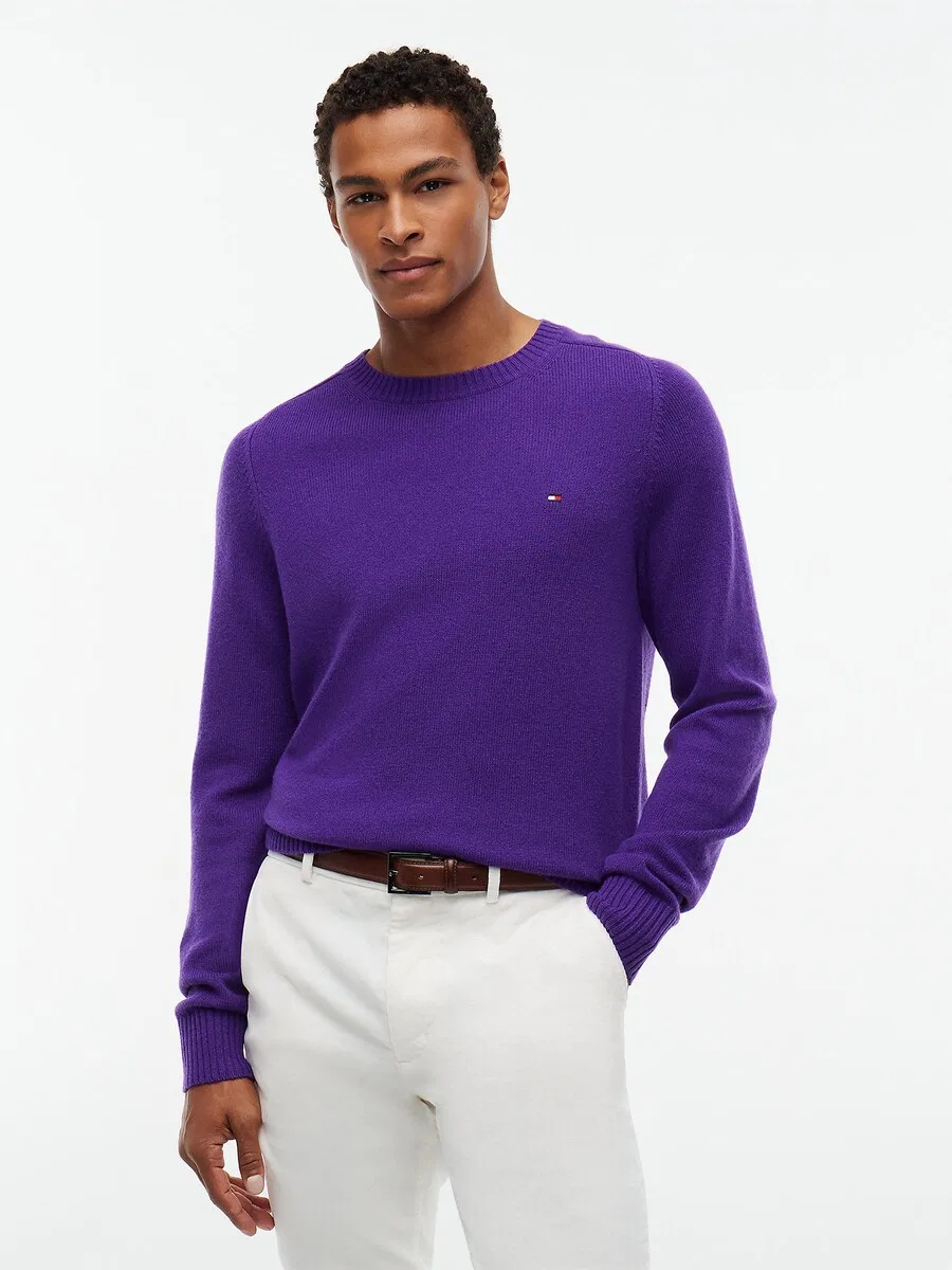 Свитер TOMMY HILFIGER фиолетового цвета — фото 2