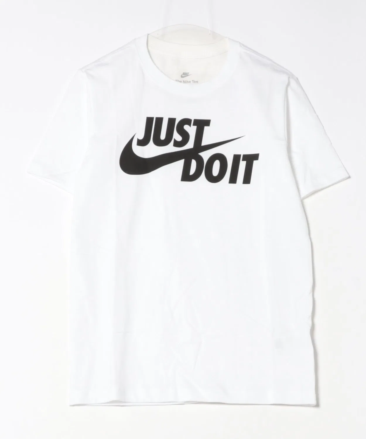 Мужская футболка с принтом Just Do It NIKE, White/Black