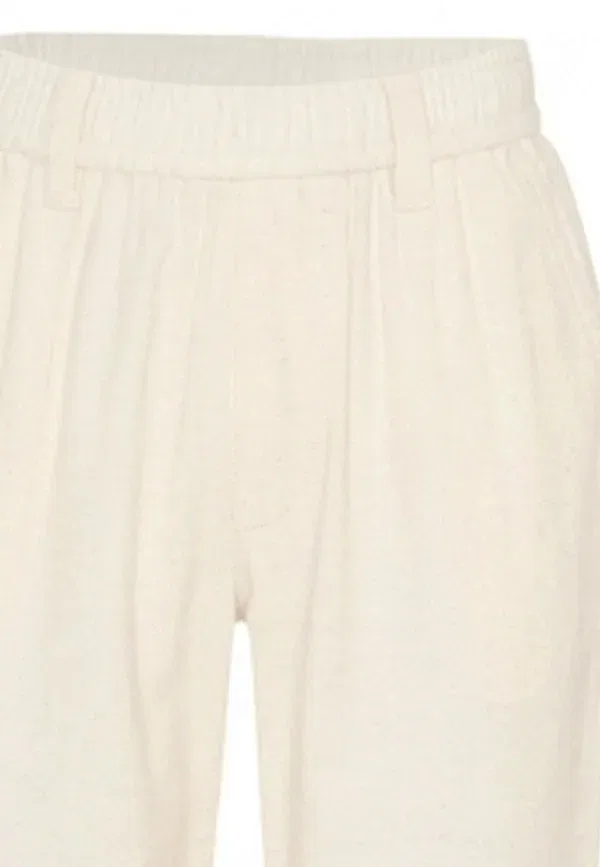 Брюки с эластичным поясом, шлевками и боковыми карманами Pantaloni Tru Trussardi Junior, Ivory, слоновая кость — фото 3