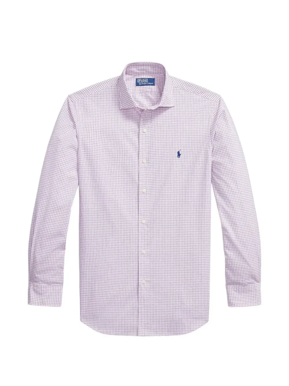 Рубашка из поплина в клетку фасона custom-fit POLO RALPH LAUREN, розовый