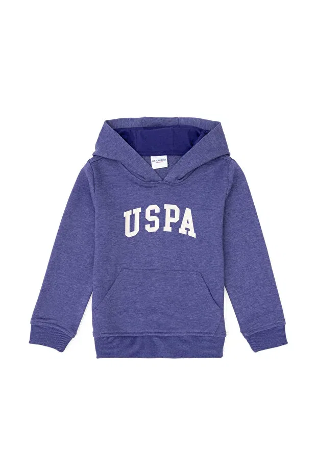 Детское худи для мальчиков с капюшоном U.S. Polo Assn., Purple — фото 3