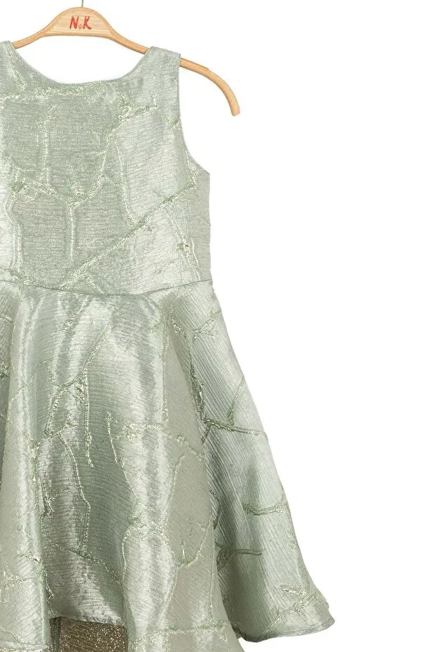 Детское платье для девочек с вышивкой Nk Kids, Green — фото 2