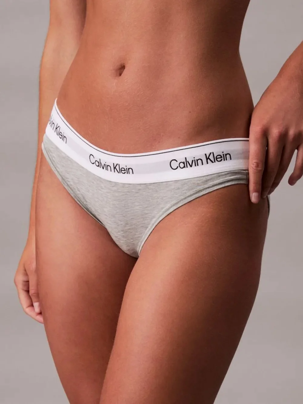 Трусы Calvin Klein Bikini Briefs, серый меланж