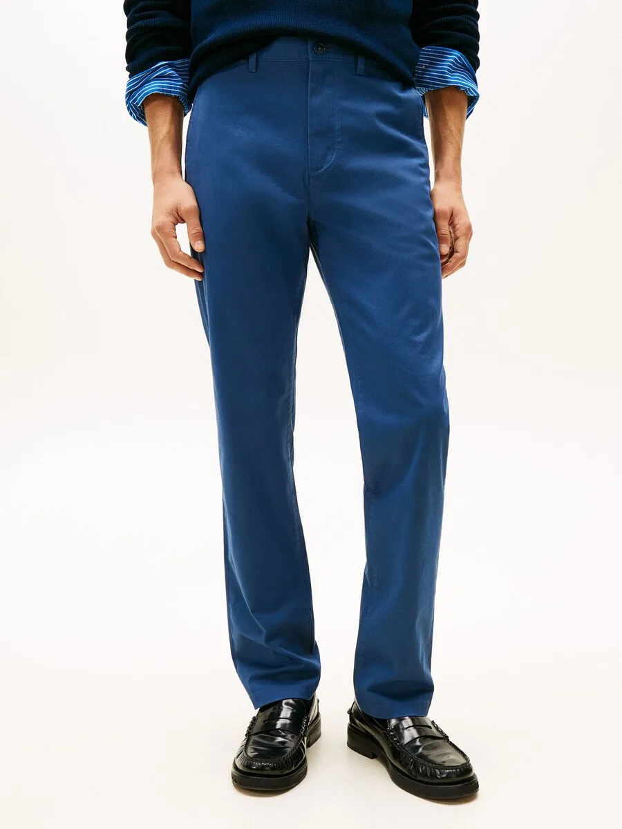 Брюки-чиносы TOMMY HILFIGER Regular 'Denton Straight' цвета индиго — фото 2