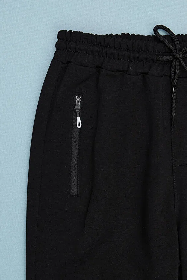 Детские спортивные штаны с принтом Jogger Sweatpants Fulla Moda, Black — фото 2