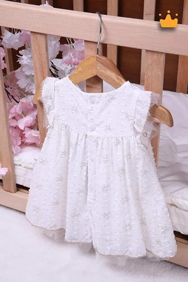Детское платье для девочек с принтом Holiday Flower Patterned Babydola, Brown — фото 4
