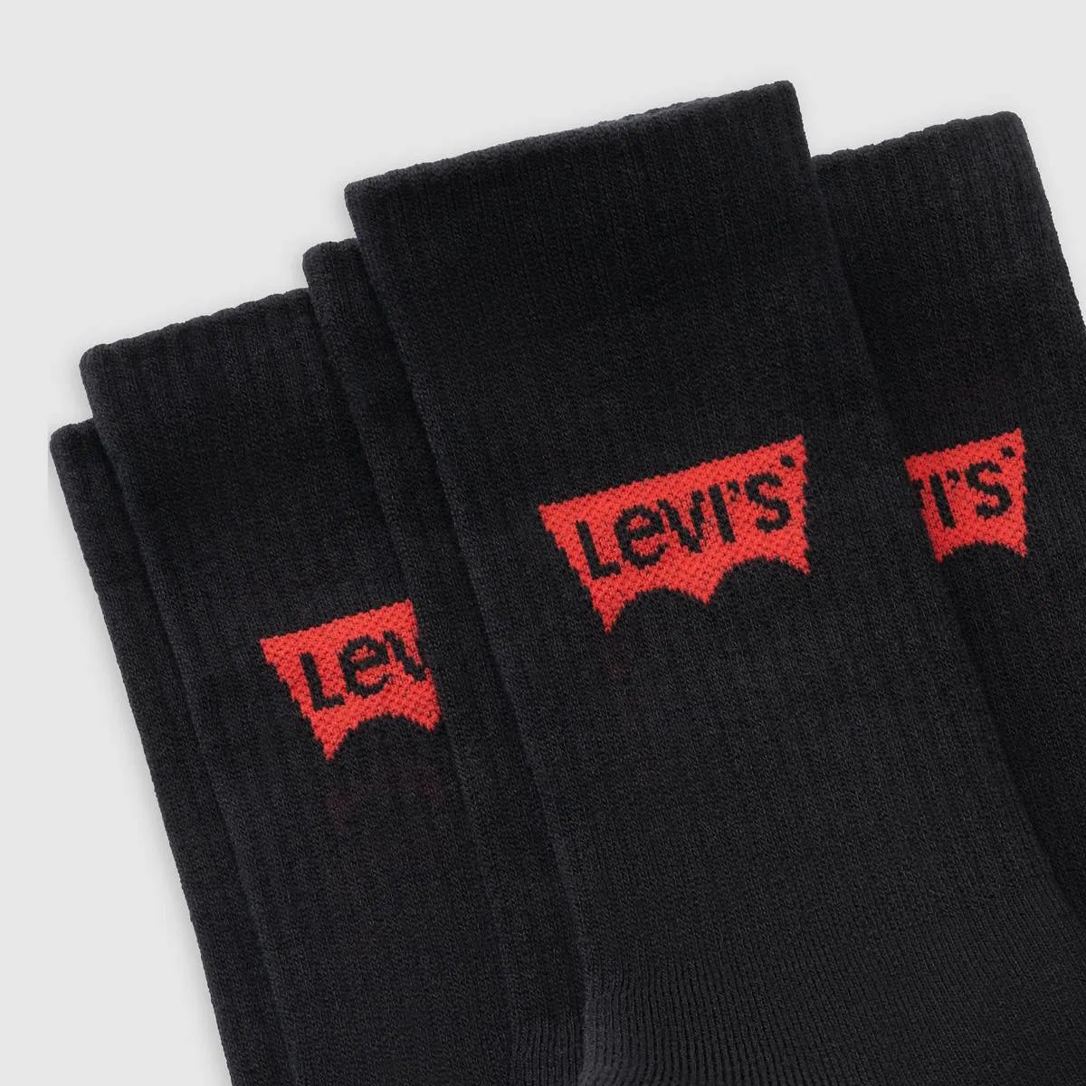 Обычные носки (3 шт.) Levi's, Black — фото 3