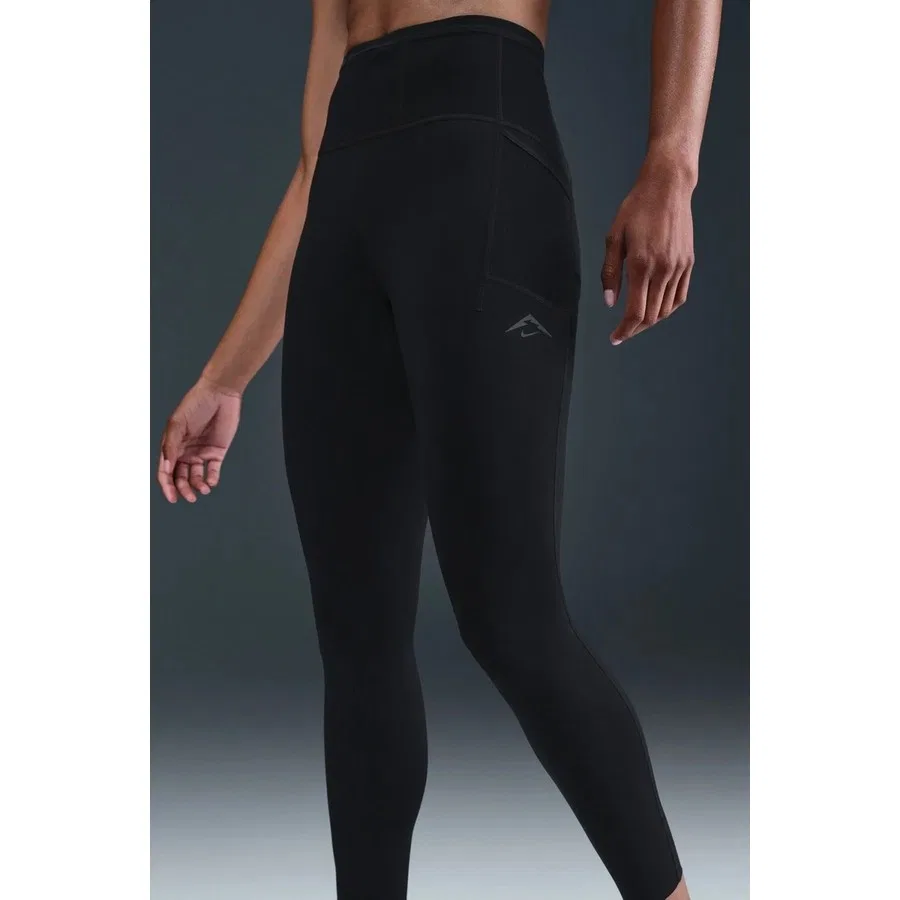 Женские спортивные леггинсы с высокой посадкой Trail Dri-FIT HR 7/8 Nike, Черный — фото 2