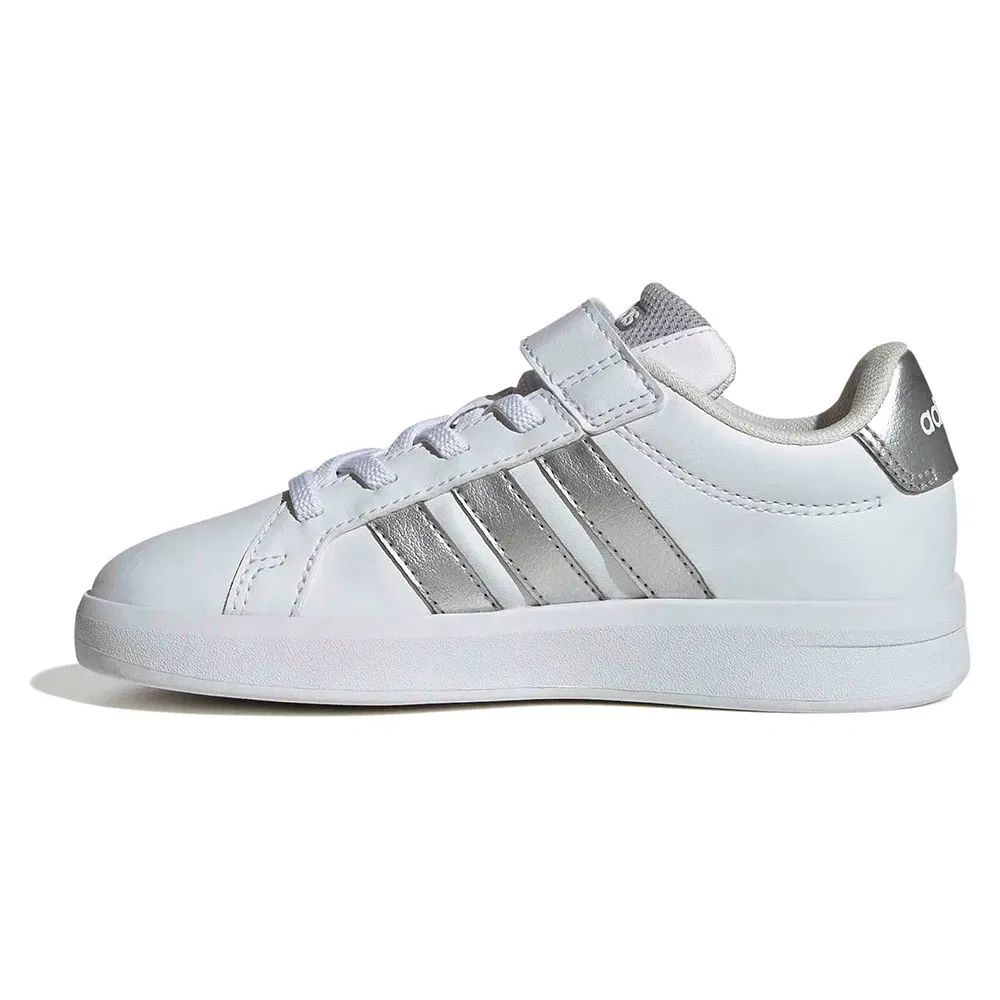 Кроссовки детские Grand Court Adidas, белый — фото 3