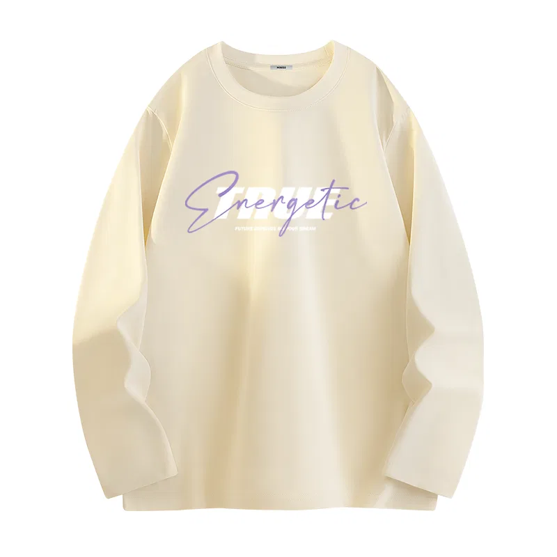 Футболка детская хлопковая MINISO, Light Beige Magical Purple Future