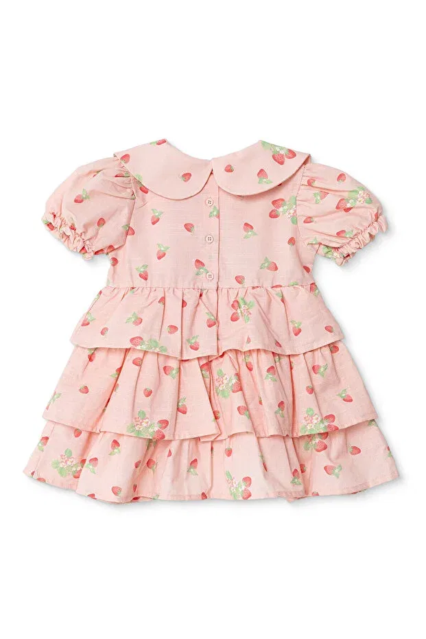 Детское платье для девочек хлопковое Hellobaby baby girl berry belle Ebebek Hello Baby, Pink Printed — фото 2
