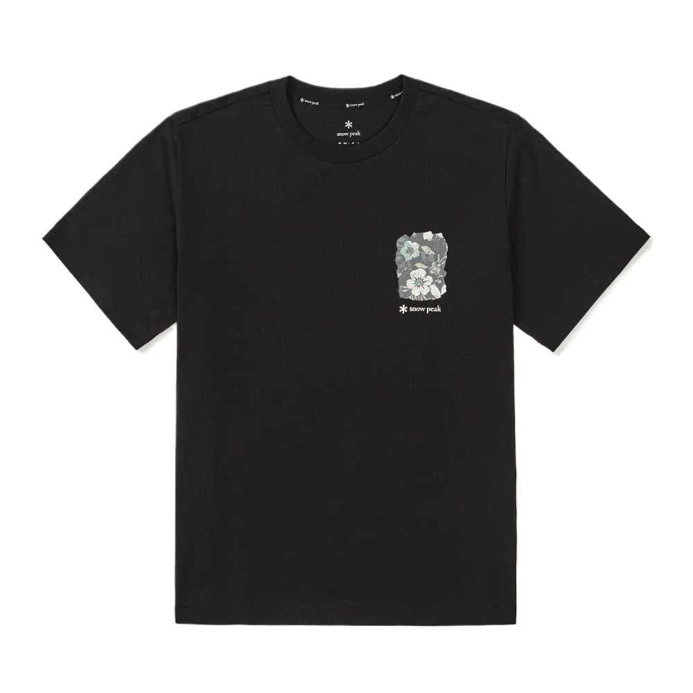 Футболка детская хлопковая с коротким рукавом Tropical Snow Peak, Black/BK