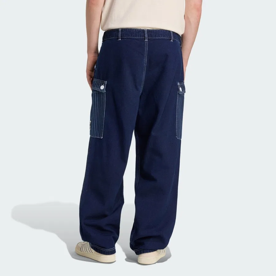 Штаны карго свободного кроя Wabash Loose Kargo Pantolon adidas, Синий — фото 2