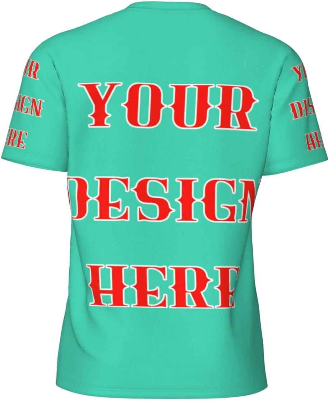 Мужская футболка из сетки Regular Fit Generic, Light Green — фото 2