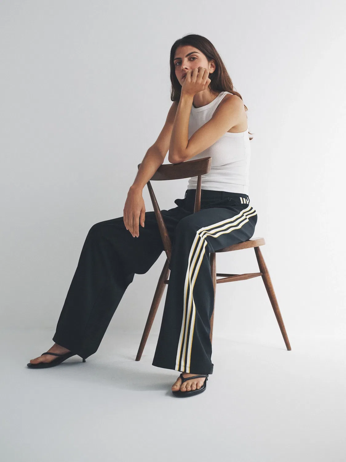 Брюки Sport Tailored, adidas Originals, черный — фото 3