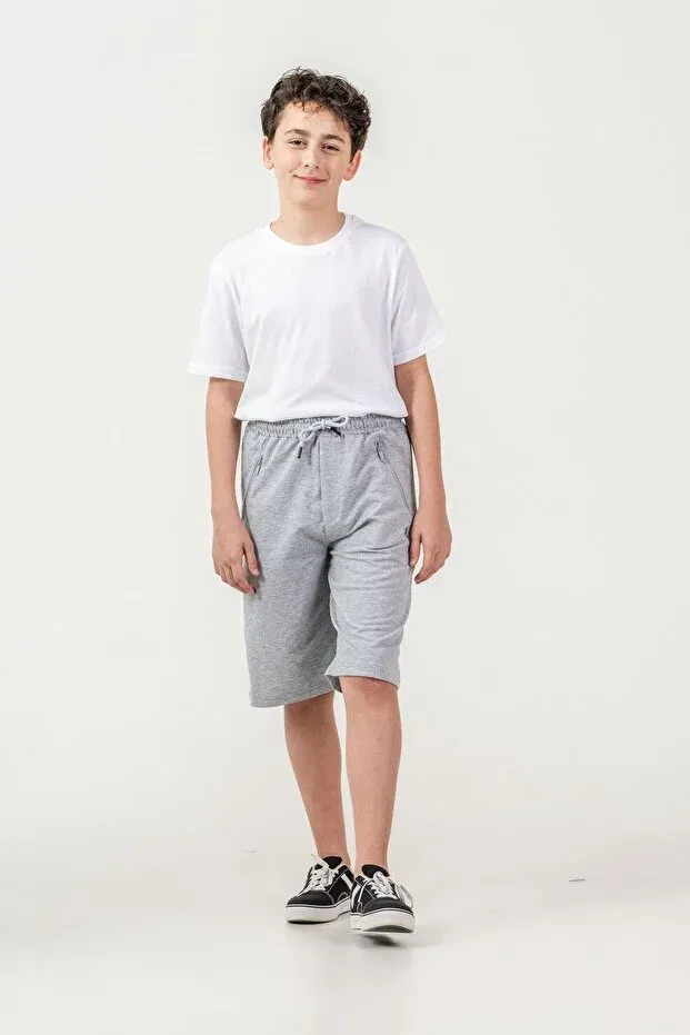 Детские шорты для мальчиков с принтом Mışıl Kids, Gray