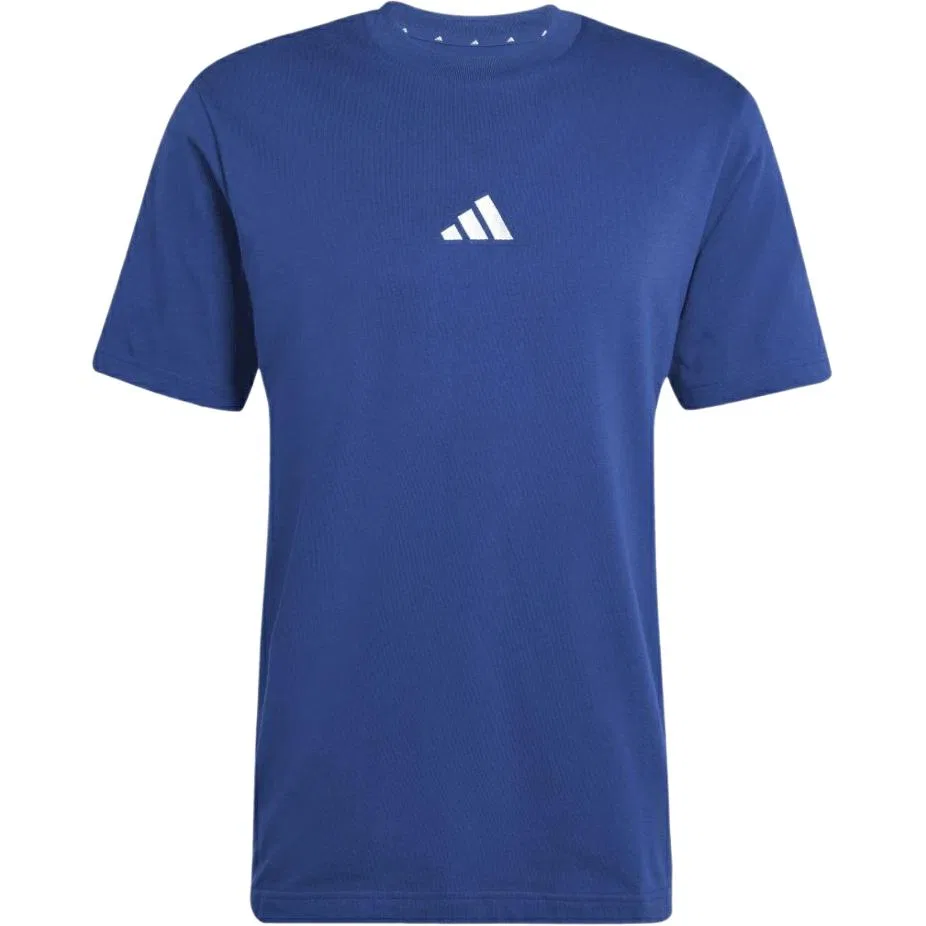 Мужская футболка с принтом Essentials T Shirt Japan Version Adidas, Dark Blue