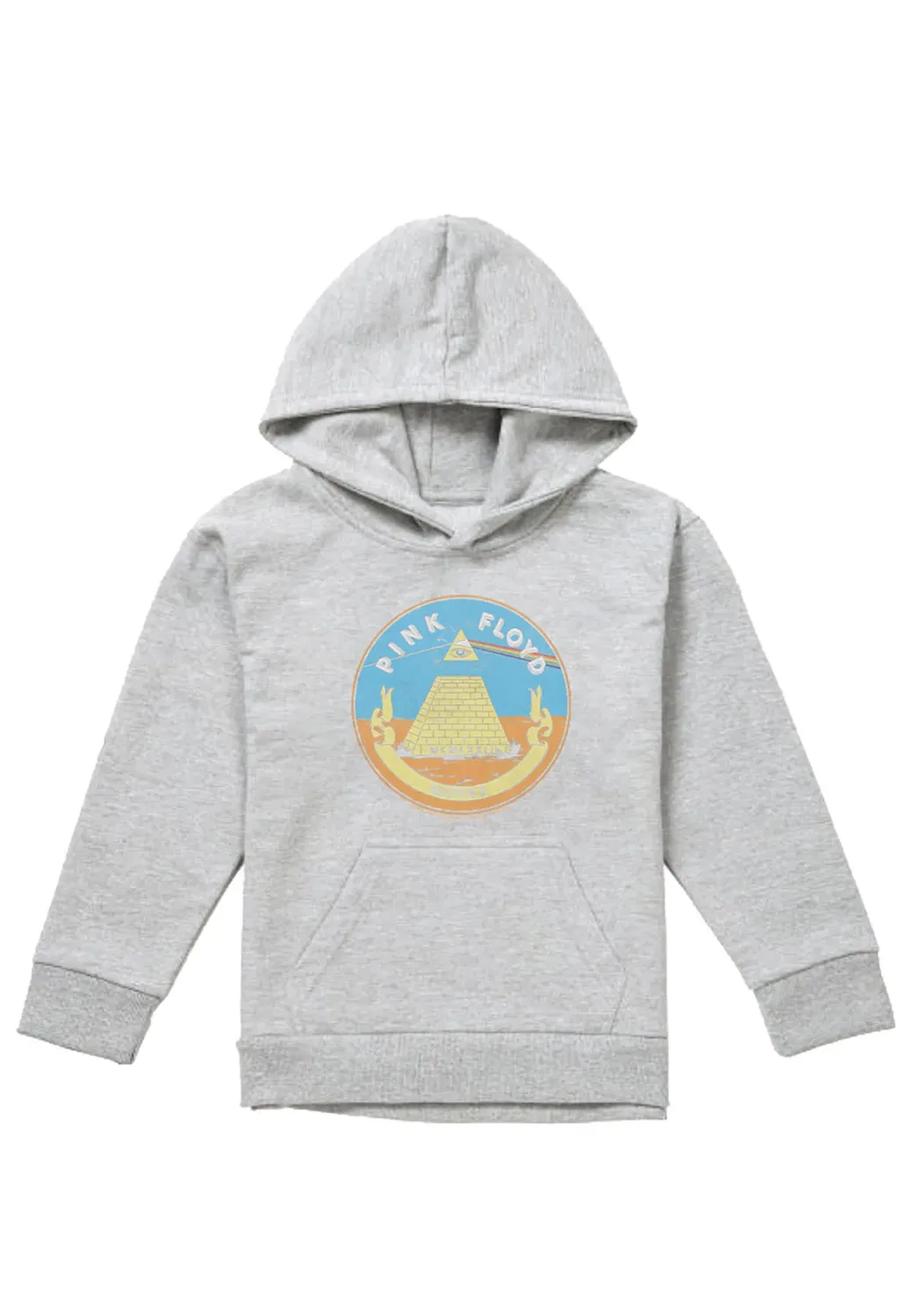 Детский худи с принтом Money Seal Pink Floyd, Grey