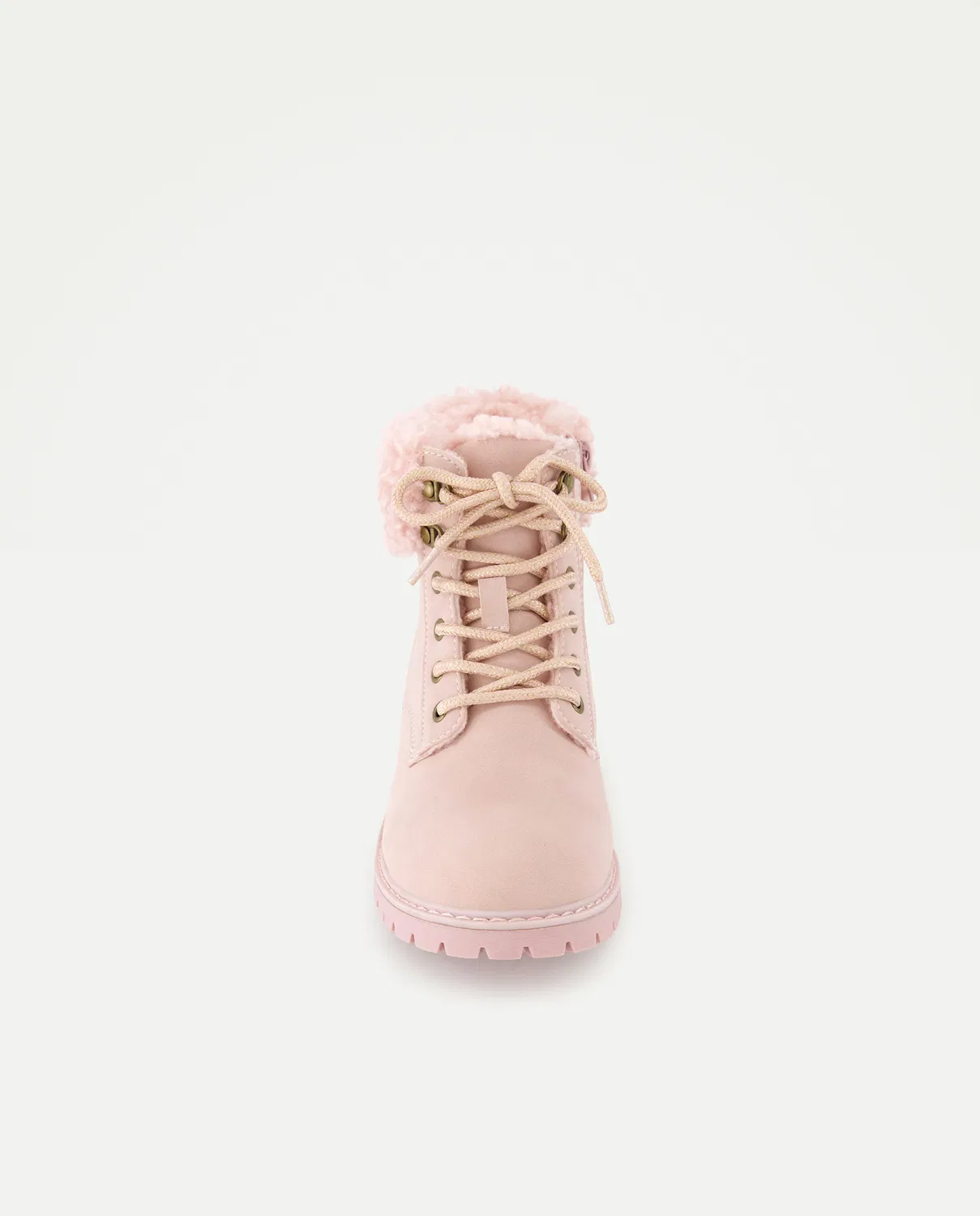 Детские ботинки на шнурках, Montaña Cierre, Kids El Corte Inglés, Rosa claro — фото 4