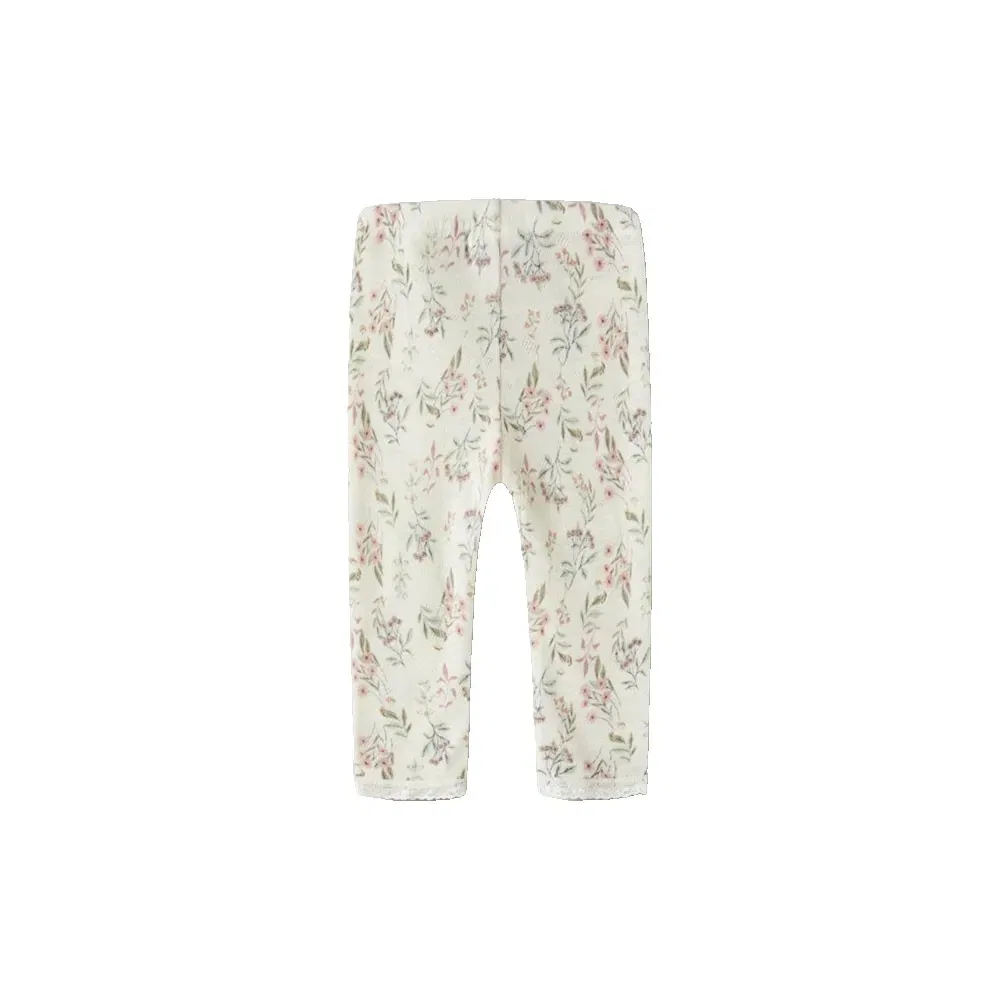 Детские леггинсы для девочек с принтом Wang Needle Name it, White — фото 2