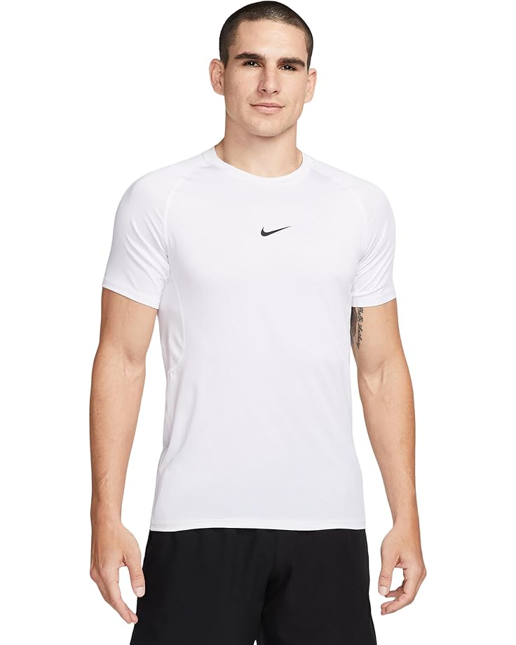 

Топ Nike Pro Dri-FIT Slim Short Sleeve Top, цвет White/Black