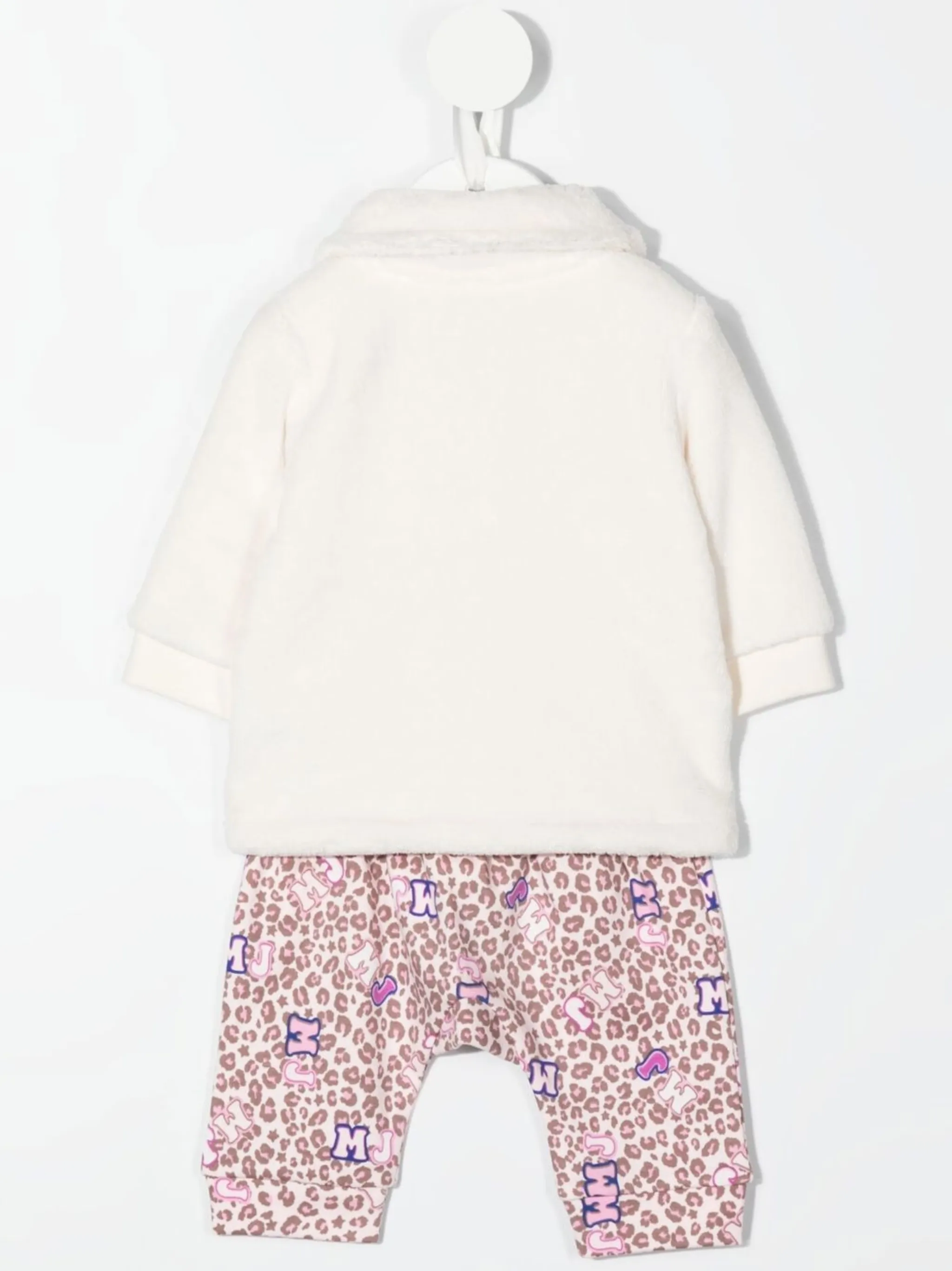 Спортивный костюм с вышивкой и анималистичным принтом Marc Jacobs Kids, нейтральный — фото 2