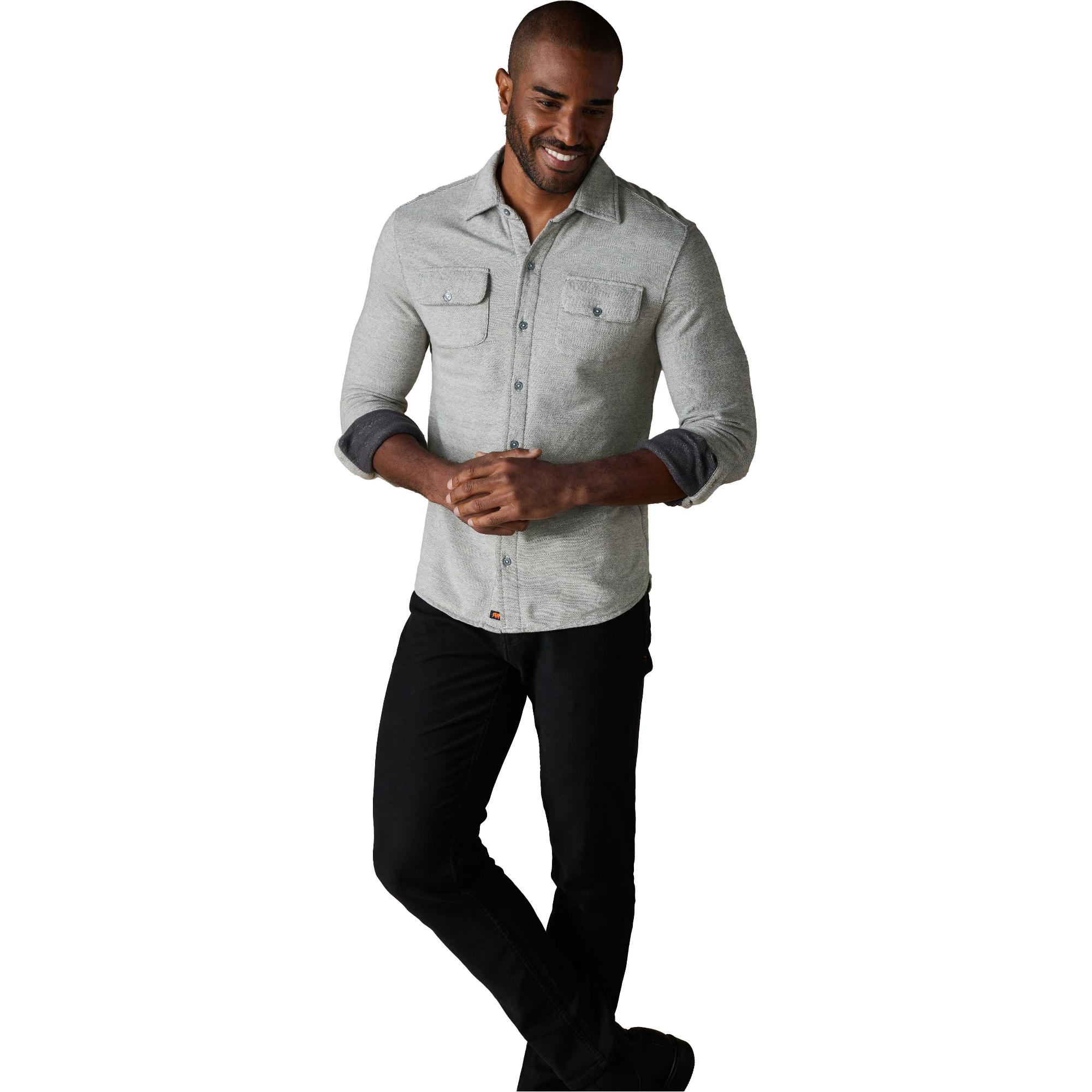 

Мужская трикотажная рубашка с длинным рукавом The Normal Brand, Graphite