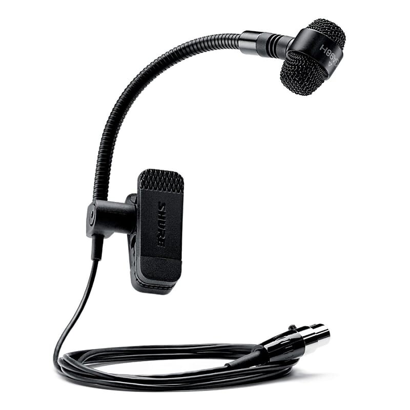 

Конденсаторный микрофон Shure PGA98H-XLR Cardioid Condenser Gooseneck Instrument Mic with 15' XLR Cable