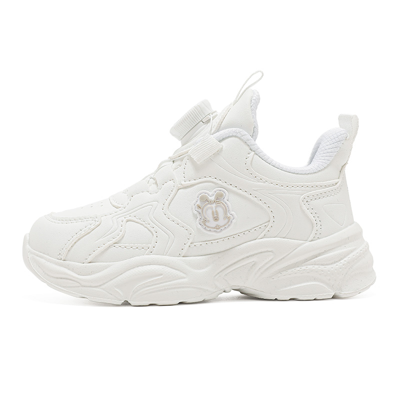 

Нескользящие износостойкие низкие детские кроссовки для повседневной жизни BOBDOG, белый