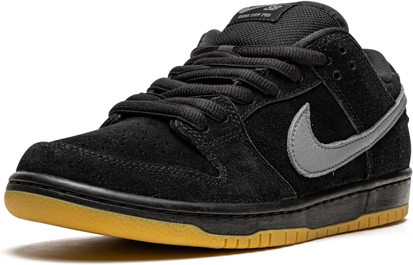 Мужские кроссовки для скейтборда Nike SB Dunk Low Pro, черный/серый — фото 4